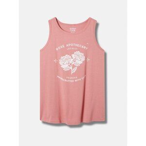 NWT Torrid Pink Schitt's Creek Classic Fit Cotton Crew Tank